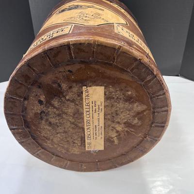 Large English Reproduction Cylindrical Thread Bobbin Box