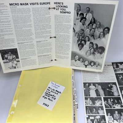 Micro Mask "The Scribe Line " Newsletter 1974-1978