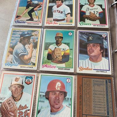 1978 Topps Baseball Cards Near Complete Set Clean In Estate Binder