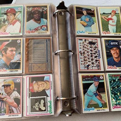 1978 Topps Baseball Cards Near Complete Set Clean In Estate Binder