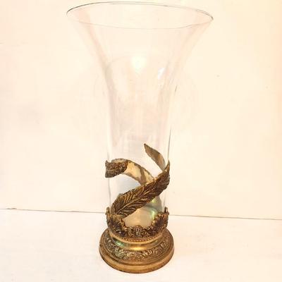 Lot #13  Contemporary Glass Trumpet Vase
