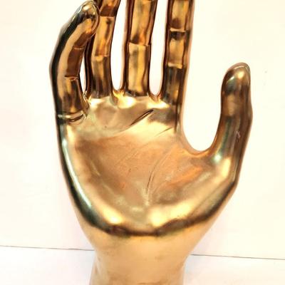 Lot #14  Large Decorative Hand Sculpture