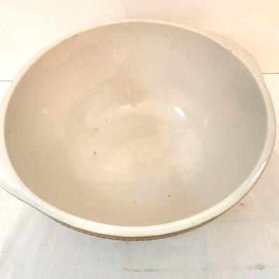 Lot #15  Yellow Ware Mixing Bowl in the Antique Style