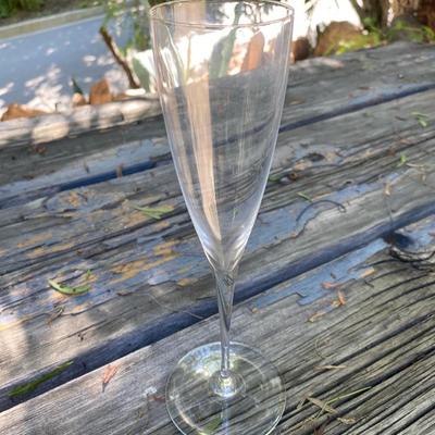 Baccarat Fluted Dom Perignon Champagne Glasses Set of 10