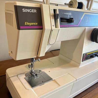 Solid Wood Sewing Cabinet With Singer 9430 Sewing Machine *Read Details*