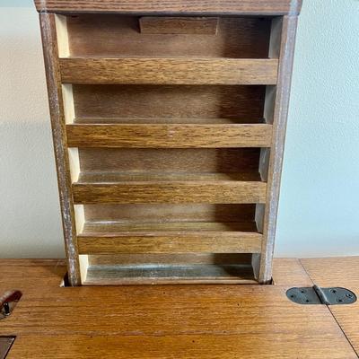Solid Wood Sewing Cabinet With Singer 9430 Sewing Machine *Read Details*