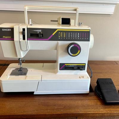 Solid Wood Sewing Cabinet With Singer 9430 Sewing Machine *Read Details*