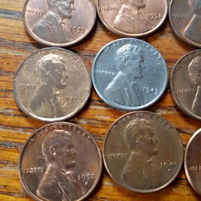 LOT 131 LOT OF HIGH GRADE OLD WHEAT PENNIES