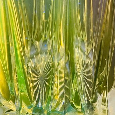 Uranium glass tobacco jar