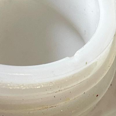 Vintage milk glass spice shakers