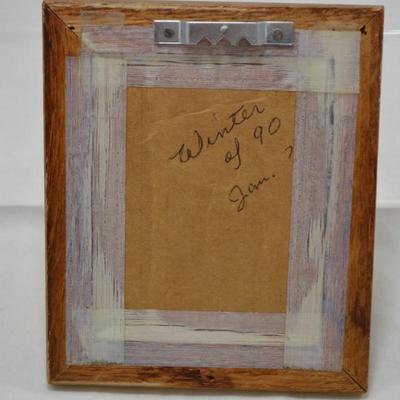 Vintage "Gone With The Wind" Stamp Featuring Clark & Vivian Framed & Matted 4.5"