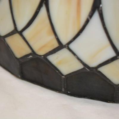 Cream & Blue Tiffany Style Lamp Shade 8x15