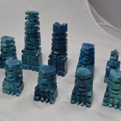 Quartz & Agate Chess Pieces and Board