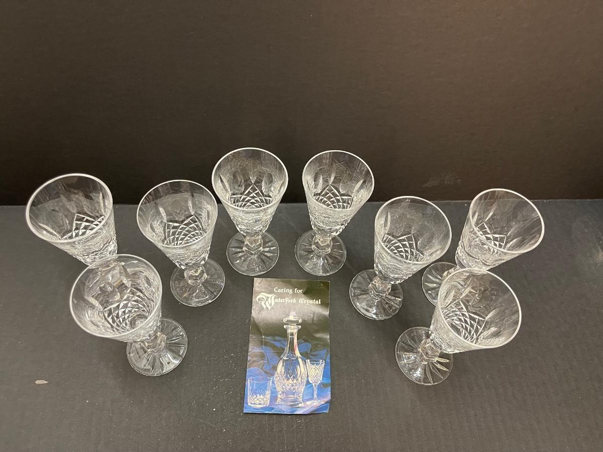 Waterford Kenmere Set of 8 Wine Glasses - Solvang Antiques