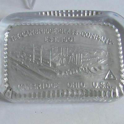 Lot 306:  Older Cambridge Glass Company Glass Paperweight