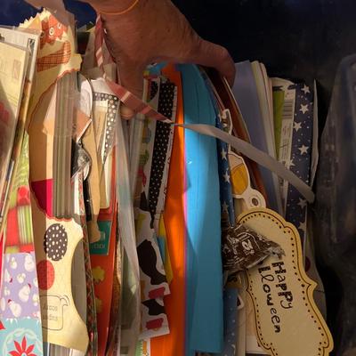 Scrapbook paper , cutouts, stickers