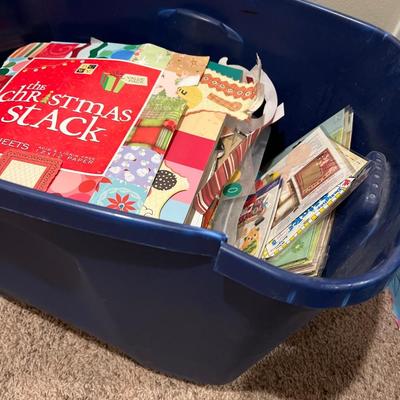 Scrapbook paper , cutouts, stickers