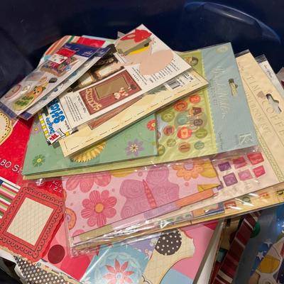 Scrapbook paper , cutouts, stickers