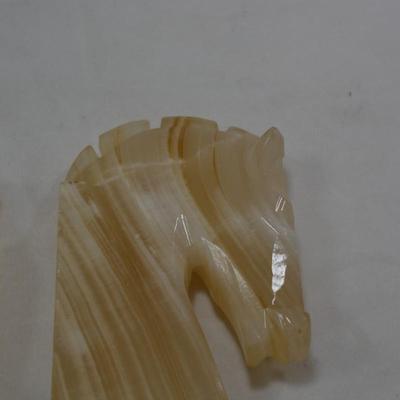 Set of Vintage Agate Book Ends 7.5" Tall