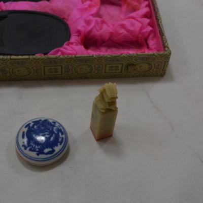 Japanese Calligraphy Set with Box