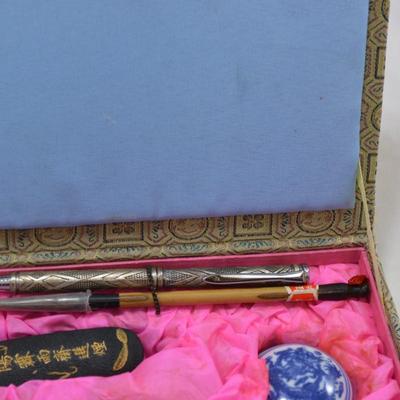 Japanese Calligraphy Set with Box