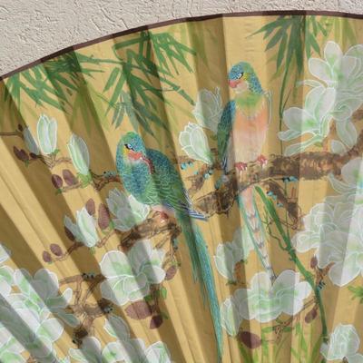 Large Vintage Decorative Asian Folding Fan