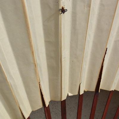Large Vintage Decorative Asian Folding Fan