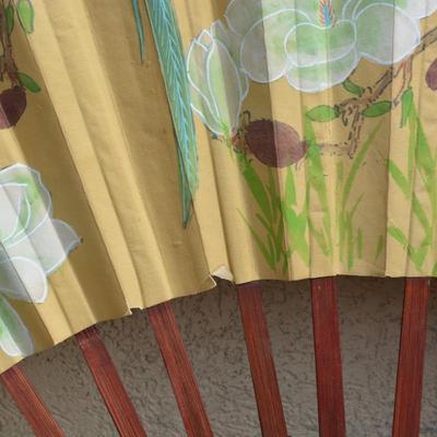 Large Vintage Decorative Asian Folding Fan