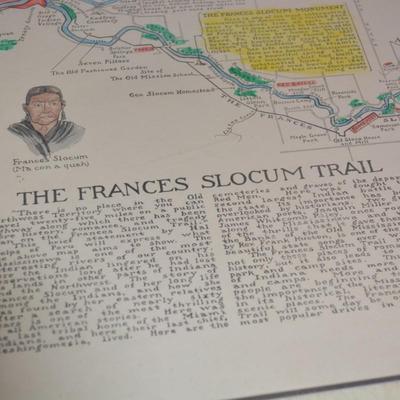 "The Francis Slocum Trail" Map with New Matting 20x16