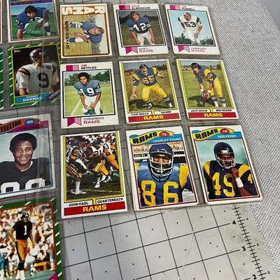 Sleeved Football Cards from the 70's 
