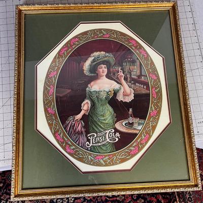 PEPSI COLA Framed and Matted Print 