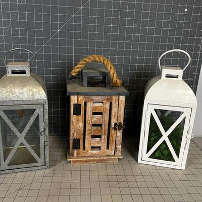3 Candle Lanterns 
