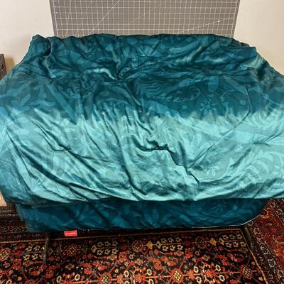 Queen Turquoise Colored Bed Spread Comforter, by Opal House