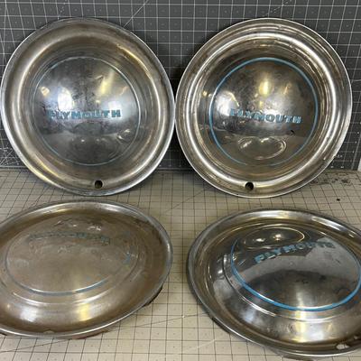 Set of 4 Vintage Hubcaps