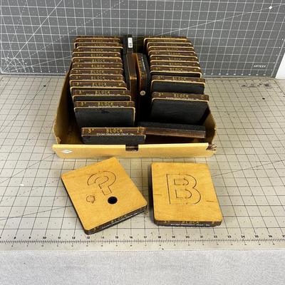 Set of Ellison Stencil Blocks 