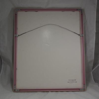 Vintage 1978 Signed S. Stewart Floral Wall Art, Framed & Matted