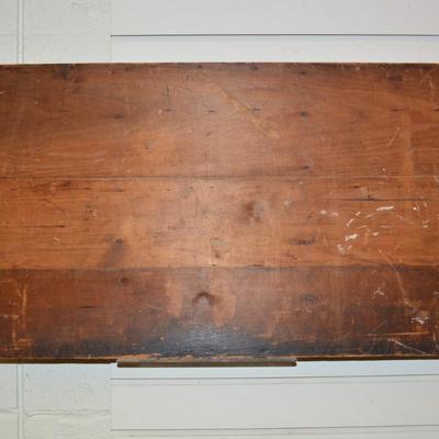 Antique Wooden Type-Set Drawer/Knick Knack Shelf As Is 32.25x16.5