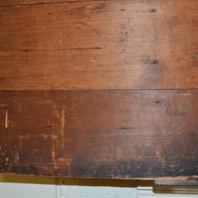 Antique Wooden Type-Set Drawer/Knick Knack Shelf As Is 32.25x16.5