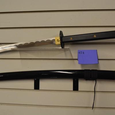 440 Stainless Steel Decorative Samurai Sword Katana As Is 40â€