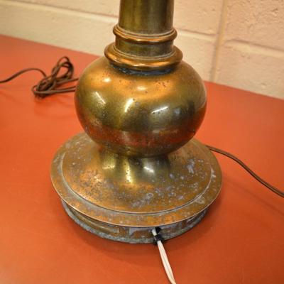 Matching Brass STIFFEL End Table Lamps