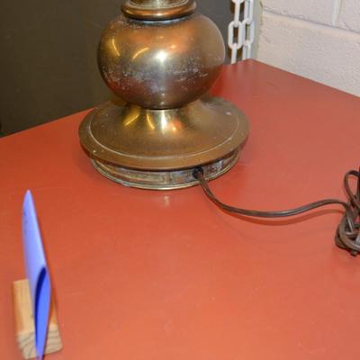 Matching Brass STIFFEL End Table Lamps