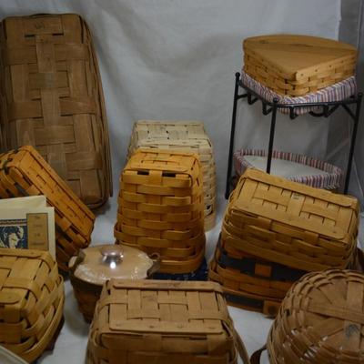 Large Lot of Longaberger Baskets