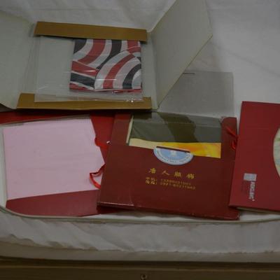 Lot of New Chinese Silk Scarves