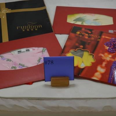 Lot of New Chinese Silk Scarves