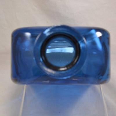 Giant Blue Glass Medicine Bottle Vase