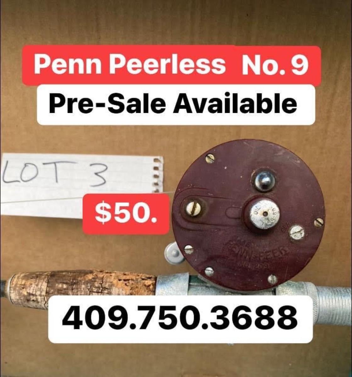 Penn Peerless No. 9 Made in USA Lot #3 used Fishing Gear - Liquidating  Collection of Texas Sportsman - Pre Sale Available 409.750.3688 Roland  Dressler