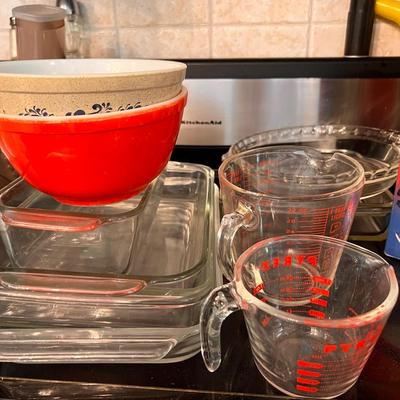 Pyrex Lot - Bowls, Baking, Measuring, Vintageetc.