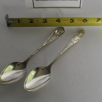 Lot 328:  Vintage Silverplate Spoons: Marian Davies and Charlie McCarthy