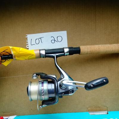 Lot #20 Fishing Reel & Rod - Shimano Sienna 2500FD