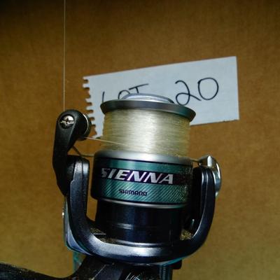 Lot #20 Fishing Reel & Rod - Shimano Sienna 2500FD